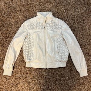 Vintage Baby Phat White Leather Jacket